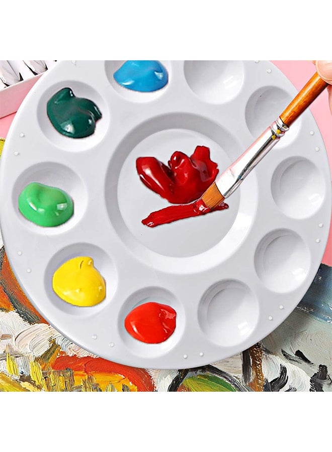 YJ 6-Piece Paint Tray Palettes, Plastic Paint Pallets with Thumb Hole for Painting DIY Art - Image 3